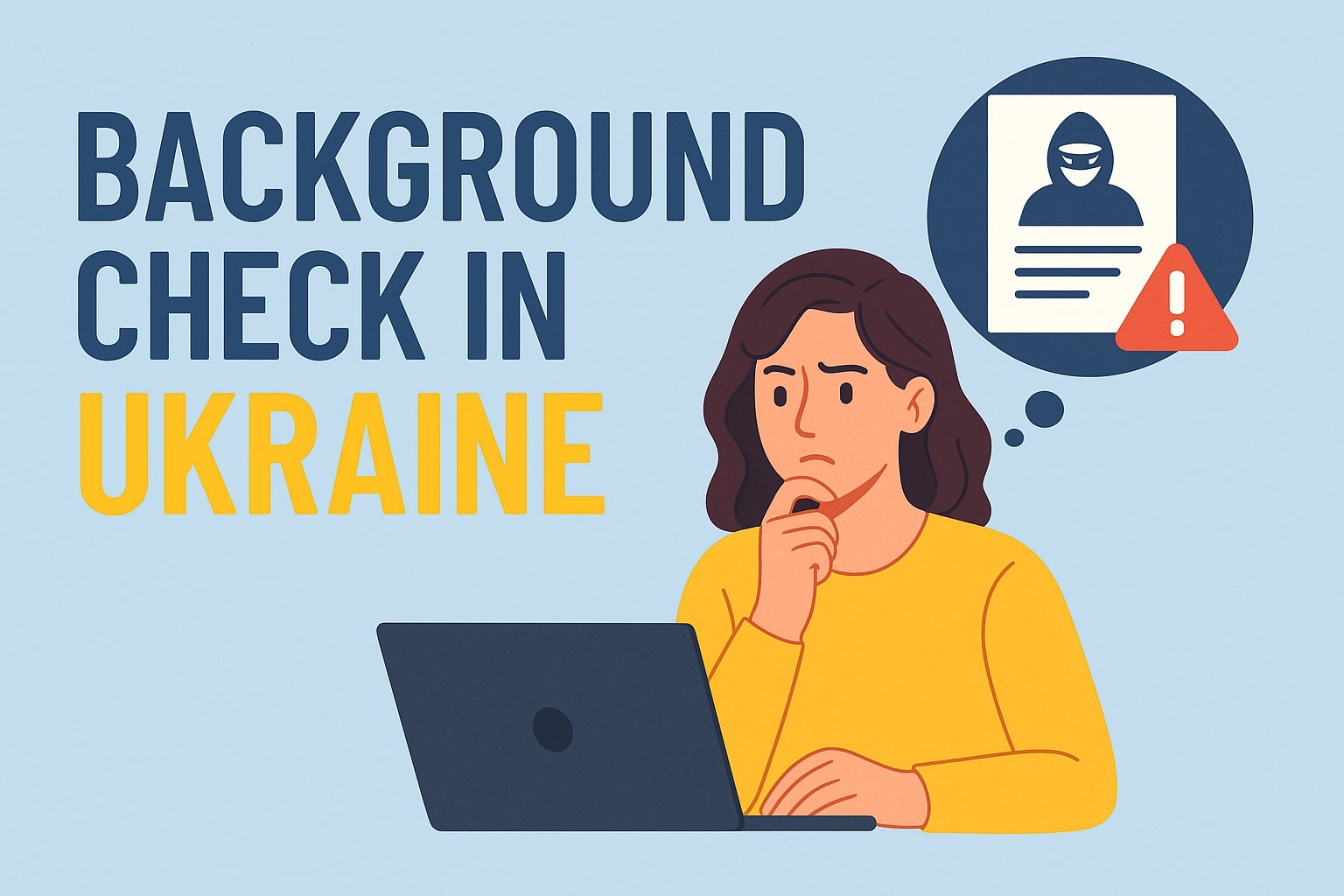 Person doing a background check related to Ukraine