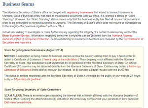 Business Scams