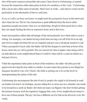 Car Purchase Scams