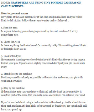 ATM Scams