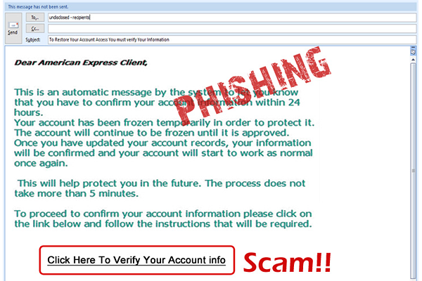 Example of Deceptive Phishing