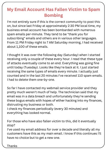 Spam Email Scams