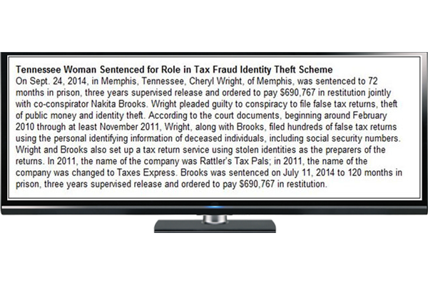 Tax Fraud Identity Theft